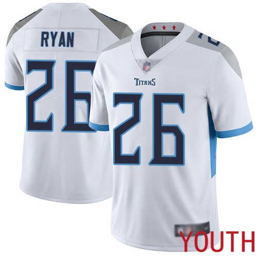 Tennessee Titans Limited White Youth Logan Ryan Road Jersey NFL Football #26 Vapor Untouchable->tennessee titans->NFL Jersey